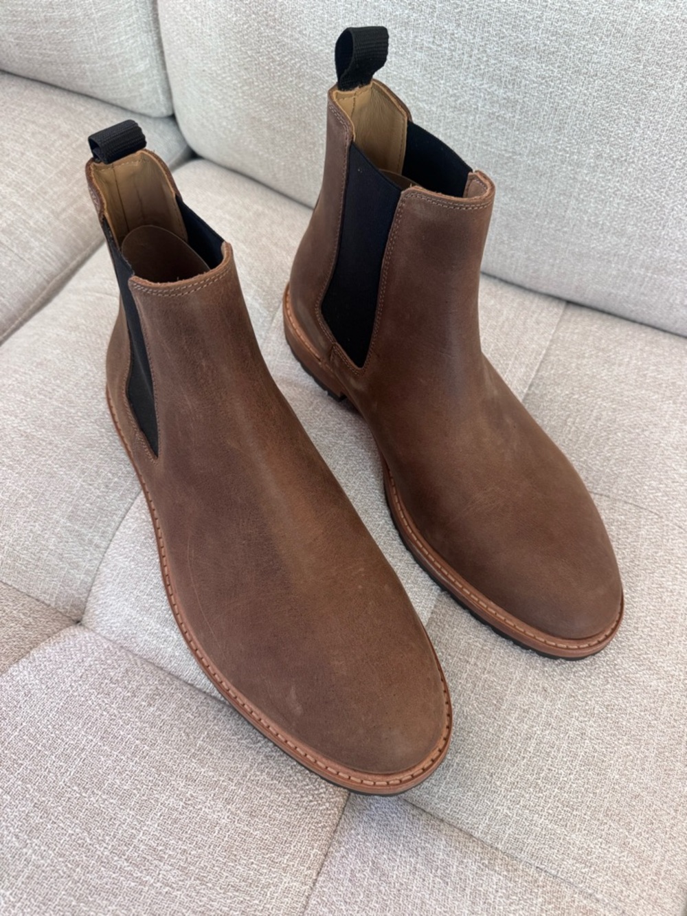 NIB Nisolo Marco Everyday Chelsea Boot Brown Leather Men’s 10.5 Lug Sole